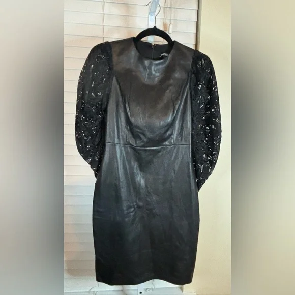 Express | Dresses | Express Extra Small Faux Leather Lace Dress | Poshmark Express | Dresses | Express Extra Small Faux Leather Lace Dress | Poshmark